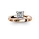 2 - Bianca Princess Cut Diamond Solitaire Engagement Ring 