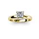 2 - Bianca Princess Cut Diamond Solitaire Engagement Ring 