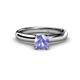 1 - Bianca 6.50 mm Round Tanzanite Solitaire Engagement Ring 