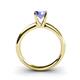 4 - Bianca 6.50 mm Round Tanzanite Solitaire Engagement Ring 