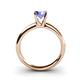 4 - Bianca 6.50 mm Round Tanzanite Solitaire Engagement Ring 