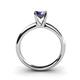 4 - Bianca 6.50 mm Round Iolite Solitaire Engagement Ring 