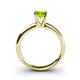 4 - Bianca 6.50 mm Round Peridot Solitaire Engagement Ring 