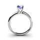 4 - Bianca 6.50 mm Round Tanzanite Solitaire Engagement Ring 