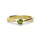1 - Isla 5.00 mm Round  Peridot Solitaire Engagement Ring  
