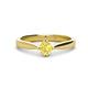 1 - Isla 5.00 mm Round  Yellow Sapphire Solitaire Engagement Ring  
