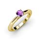 3 - Akila Amethyst Solitaire Engagement Ring 
