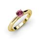3 - Akila Rhodolite Garnet Solitaire Engagement Ring 