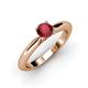 3 - Akila Ruby Solitaire Engagement Ring 