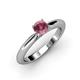 3 - Akila Rhodolite Garnet Solitaire Engagement Ring 
