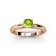 2 - Akila Peridot Solitaire Engagement Ring 
