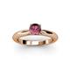 2 - Akila Rhodolite Garnet Solitaire Engagement Ring 