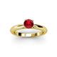 2 - Akila Ruby Solitaire Engagement Ring 