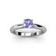 2 - Akila Tanzanite Solitaire Engagement Ring 