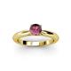 2 - Akila Rhodolite Garnet Solitaire Engagement Ring 