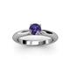 2 - Akila Iolite Solitaire Engagement Ring 