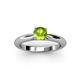 2 - Akila Peridot Solitaire Engagement Ring 