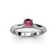 2 - Akila Rhodolite Garnet Solitaire Engagement Ring 