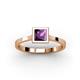2 - Elcie 1.00 ct Amethyst Solitaire Ring  