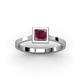 2 - Elcie 1.25 ct Rhodolite Garnet Solitaire Ring  