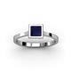 2 - Elcie 0.85 ct Created Blue Sapphire Solitaire Ring  