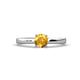 1 - Annora Citrine Solitaire Engagement Ring 