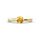 1 - Annora Citrine Solitaire Engagement Ring 