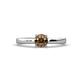 1 - Annora Smoky Quartz Solitaire Engagement Ring 
