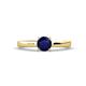 1 - Annora Blue Sapphire Solitaire Engagement Ring 