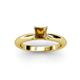 3 - Akila Princess Cut Citrine Solitaire Engagement Ring 