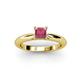 3 - Akila Princess Cut Rhodolite Garnet Solitaire Engagement Ring 