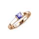 3 - Jemima Princess Cut Tanzanite Solitaire Engagement Ring 