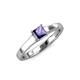 3 - Jemima Princess Cut Iolite Solitaire Engagement Ring 
