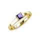 3 - Jemima Princess Cut Iolite Solitaire Engagement Ring 