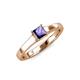 3 - Jemima Princess Cut Iolite Solitaire Engagement Ring 