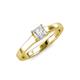 3 - Jemima Princess Cut Diamond Solitaire Engagement Ring 