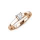 3 - Jemima Princess Cut Diamond Solitaire Engagement Ring 