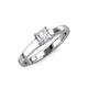 3 - Jemima Princess Cut Diamond Solitaire Engagement Ring 