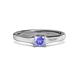 2 - Jemima Princess Cut Tanzanite Solitaire Engagement Ring 