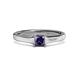 2 - Jemima Princess Cut Iolite Solitaire Engagement Ring 