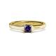 2 - Jemima Princess Cut Iolite Solitaire Engagement Ring 