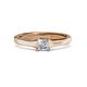 2 - Jemima Princess Cut Diamond Solitaire Engagement Ring 