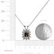 5 - Xuan Smoky Quartz and Diamond Halo Pendant 