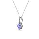 3 - Aurel Tanzanite and Diamond Pendant 