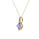 3 - Aurel Tanzanite and Diamond Pendant 