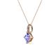 3 - Aurel Tanzanite and Diamond Pendant 