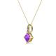 3 - Aurel Amethyst and Diamond Pendant 