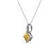 3 - Aurel Citrine and Diamond Pendant 
