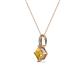 3 - Aurel Citrine and Diamond Pendant 