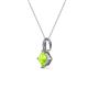 3 - Aurel Peridot and Diamond Pendant 